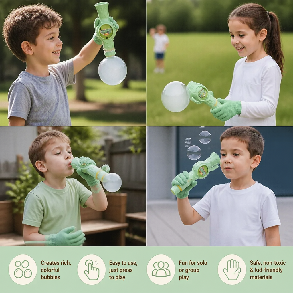 Interactive Bubble Ball Racket Toy for Kids