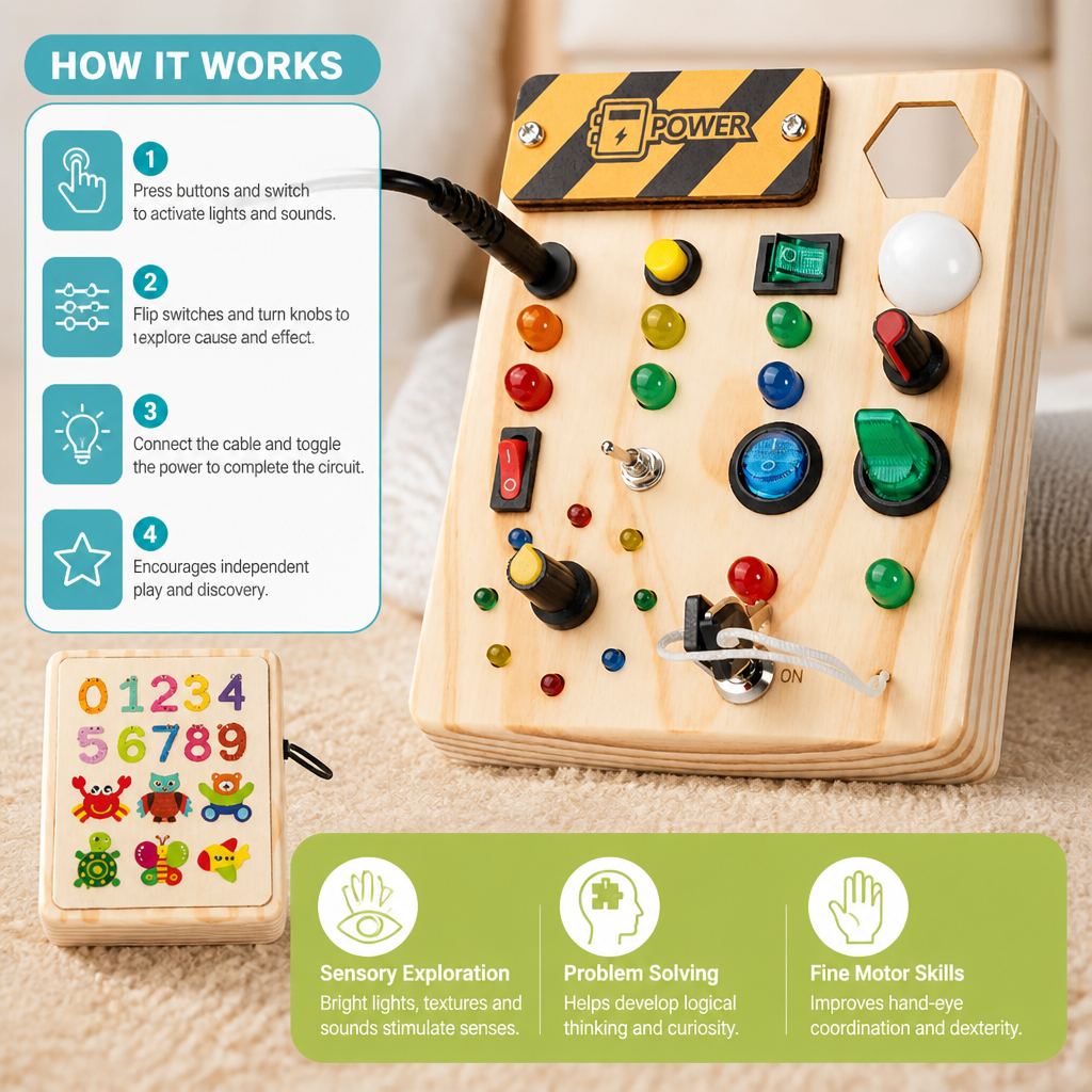 Interactive Montessori Learning Board For Children