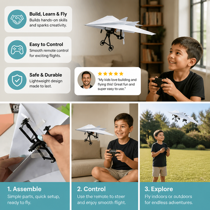 DIY Remote Control Paper Airplane Kit