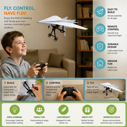 DIY Remote Control Paper Airplane Kit