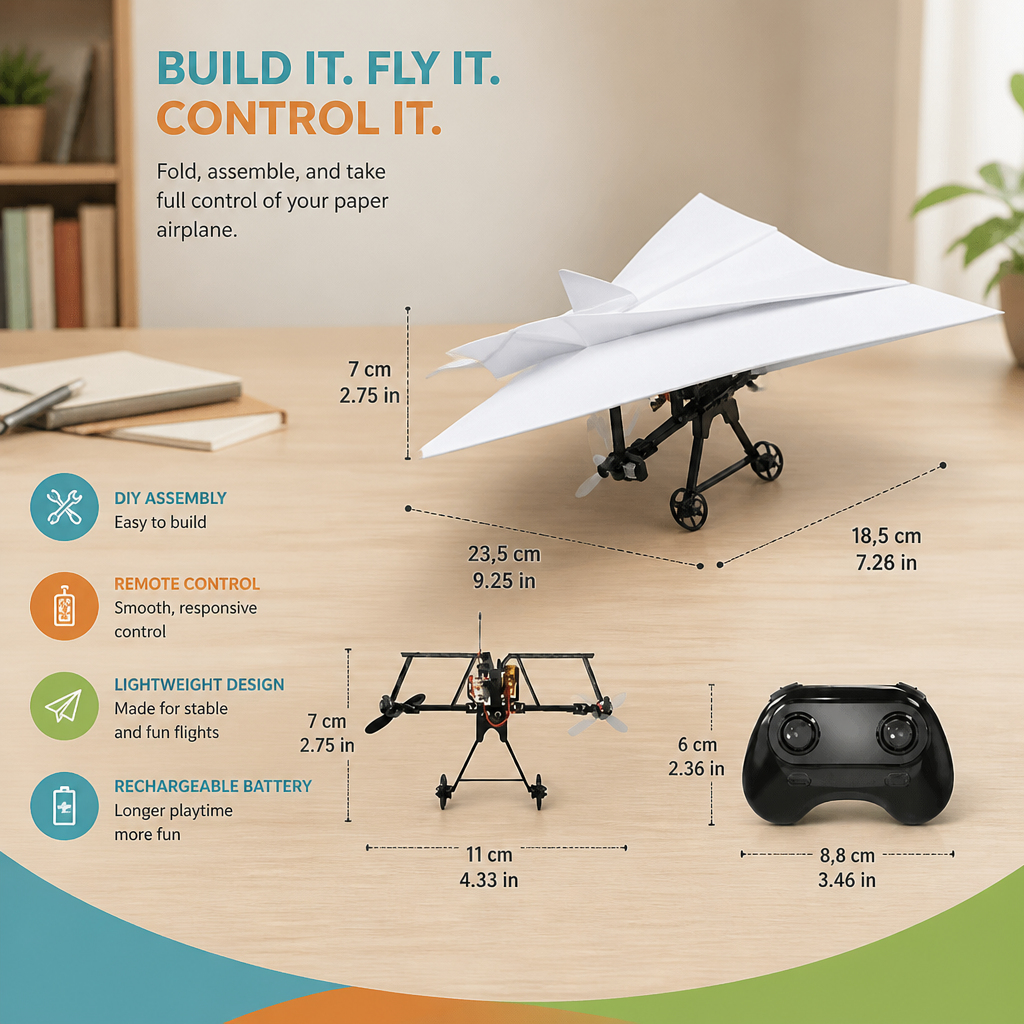 DIY Remote Control Paper Airplane Kit