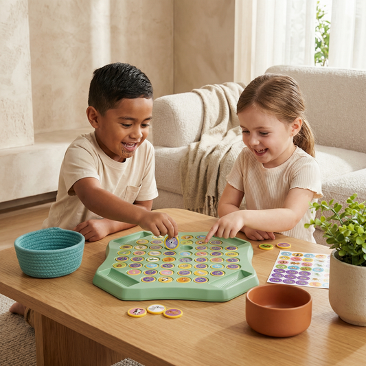 Animal Coin Memory Game Board