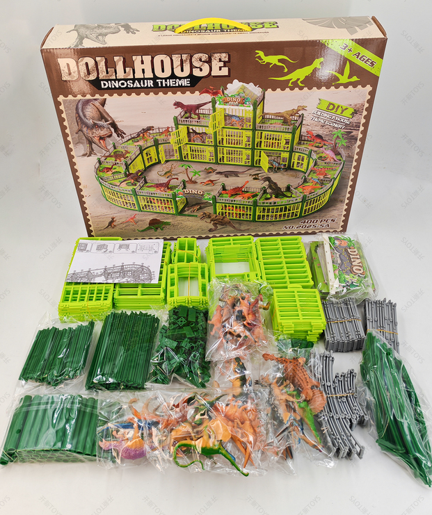 Modular Build-Your-Own Zoo Playset with Animal Figures & Interactive Cages