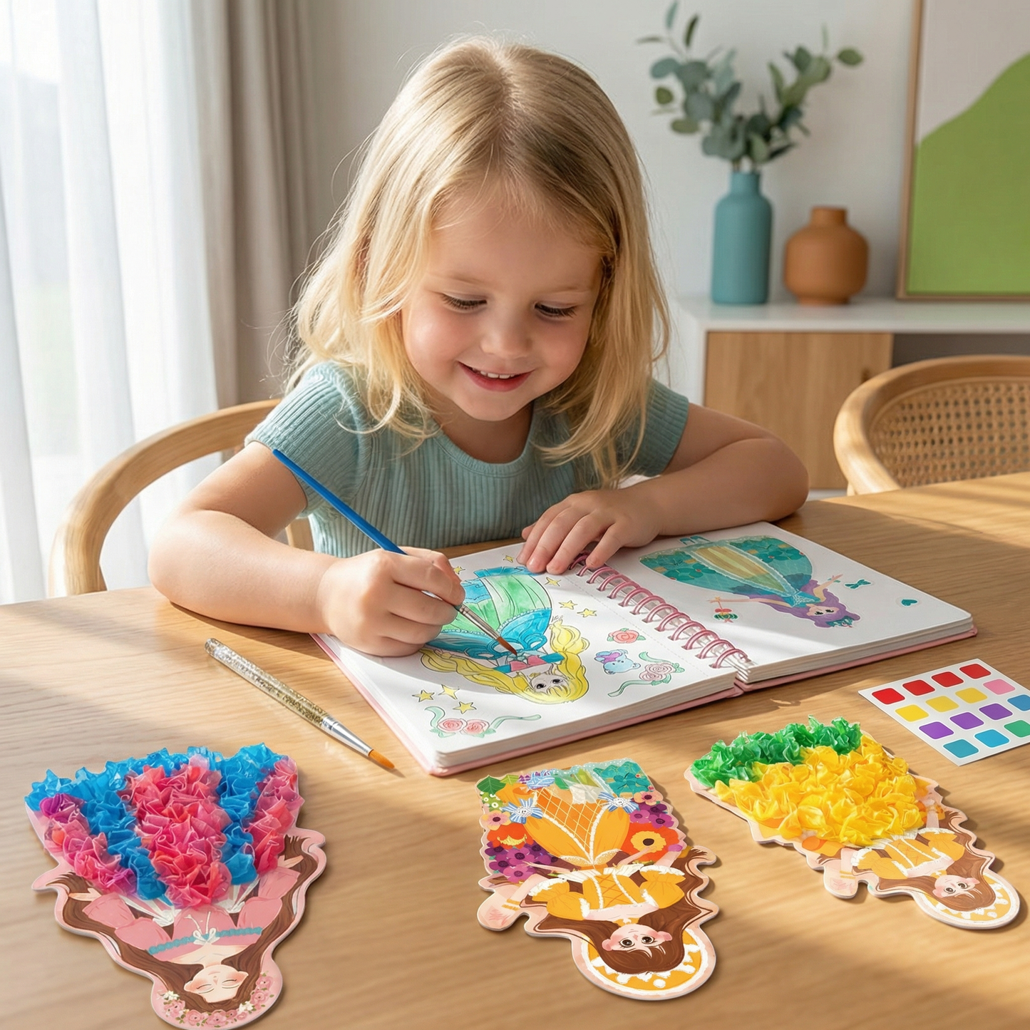 Princess Coloring and Craft Book