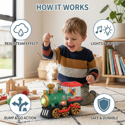 Smart Kids Steam Train with Real Steam
