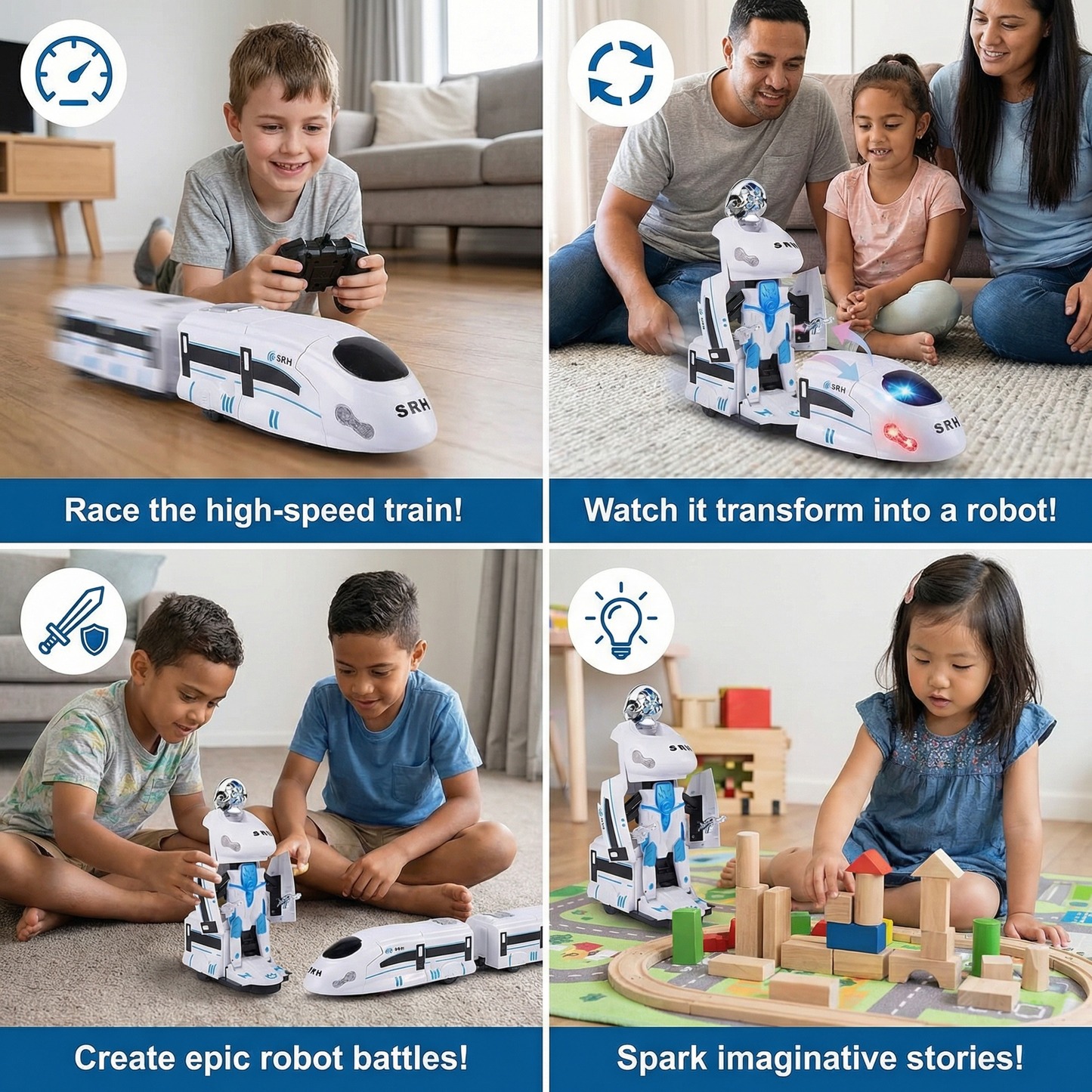 Transforming Robot Train Toy