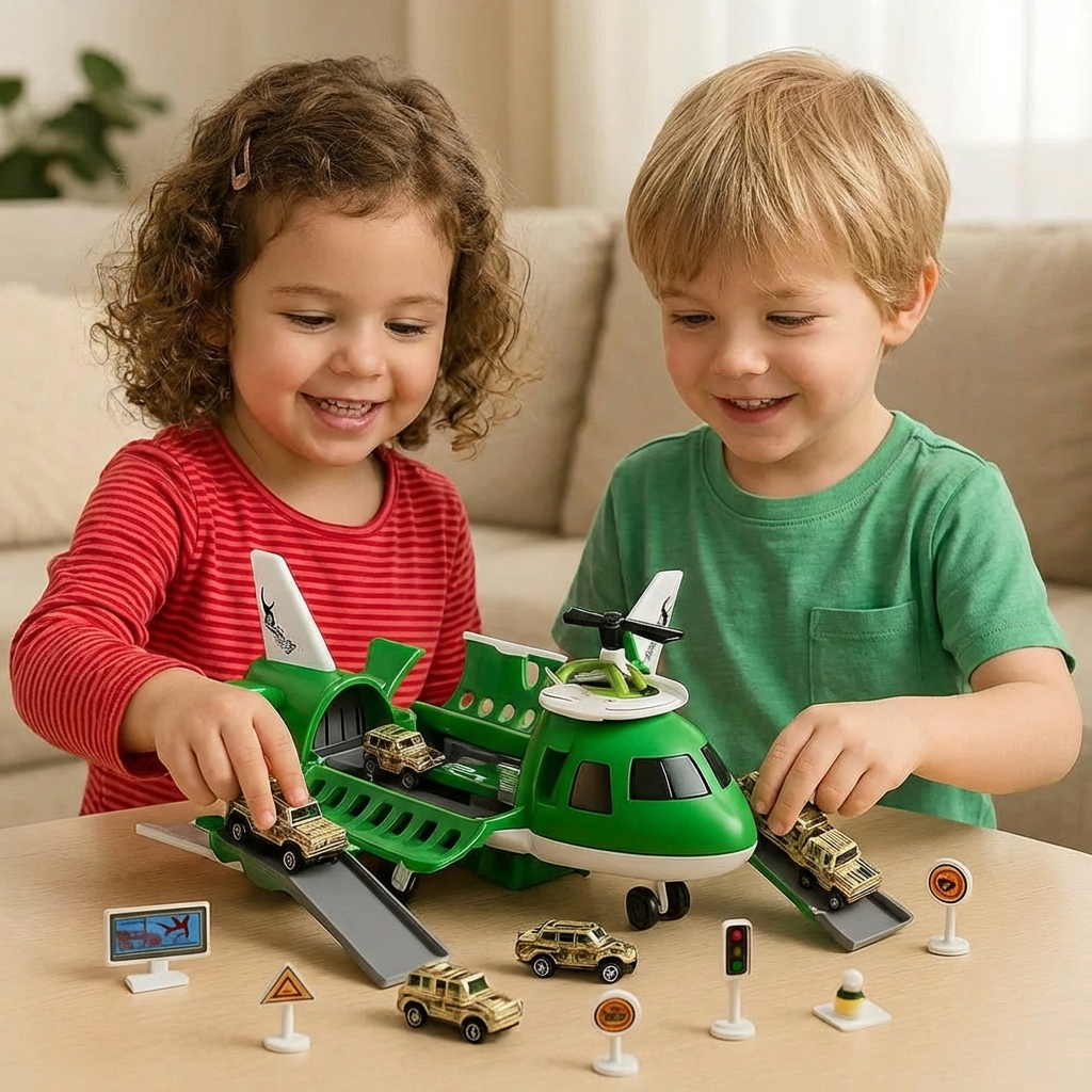 Airplane and Vehicle Play Set