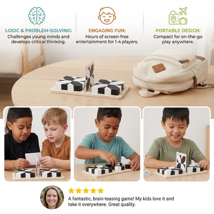 Two-Tone Logic Puzzle Game in Pocket Size