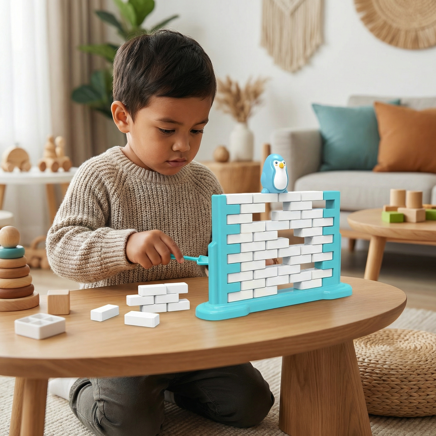 Penguin Ice Wall Balance Family Game