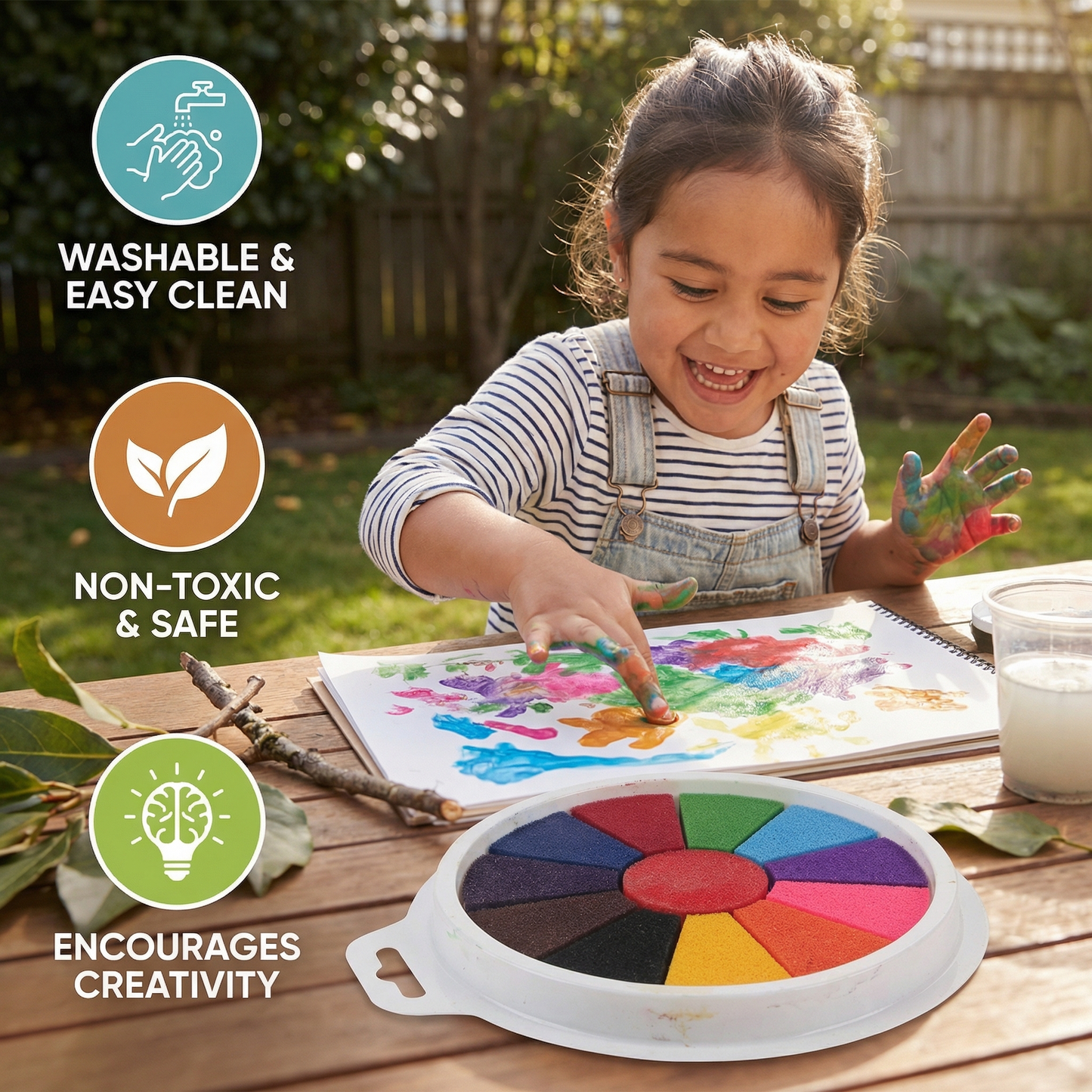 Finger Paint Drawing Set for Kids
