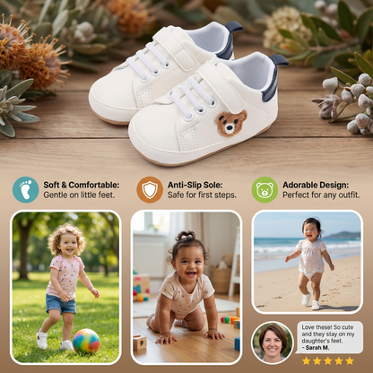 Toddler Shoes with Cute Bear Design