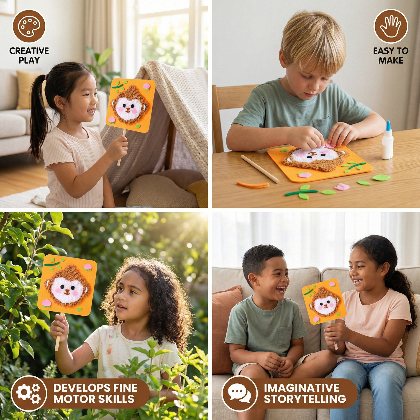 Stick Puppets Set to Make Yourself