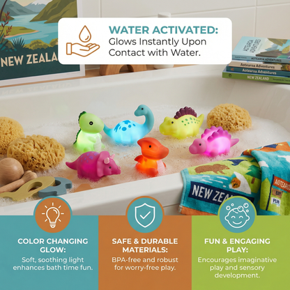 Glowing Bath Dinosaur Toy