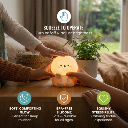 Cute Bubble Otter Silicone Night Light