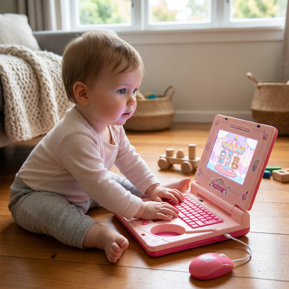 Kids’ Interactive Laptop with Lights, Music & Scrolling Screen