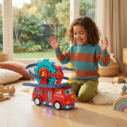 Fire Truck Duck Slide Toy Car