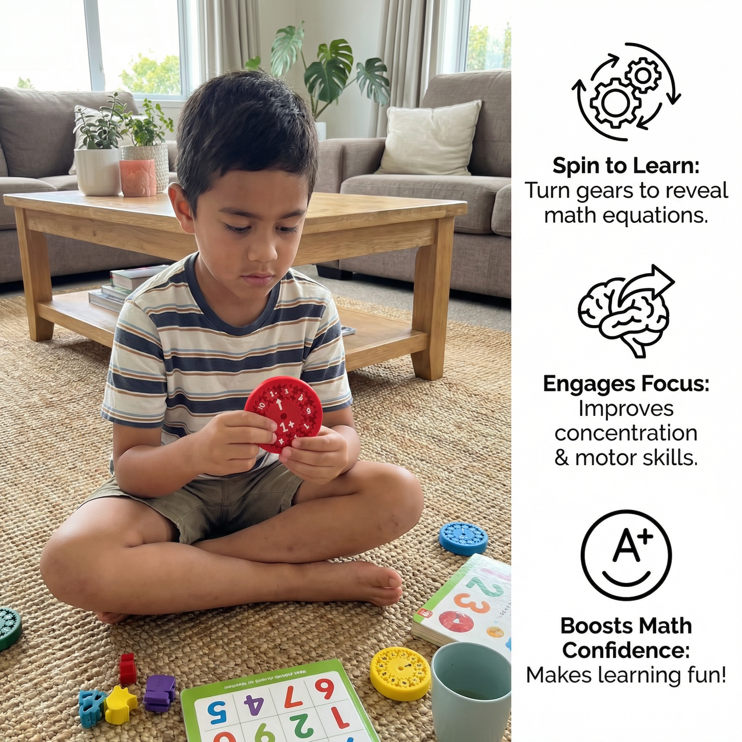 Mathematics Learning Game Fidget Spinner