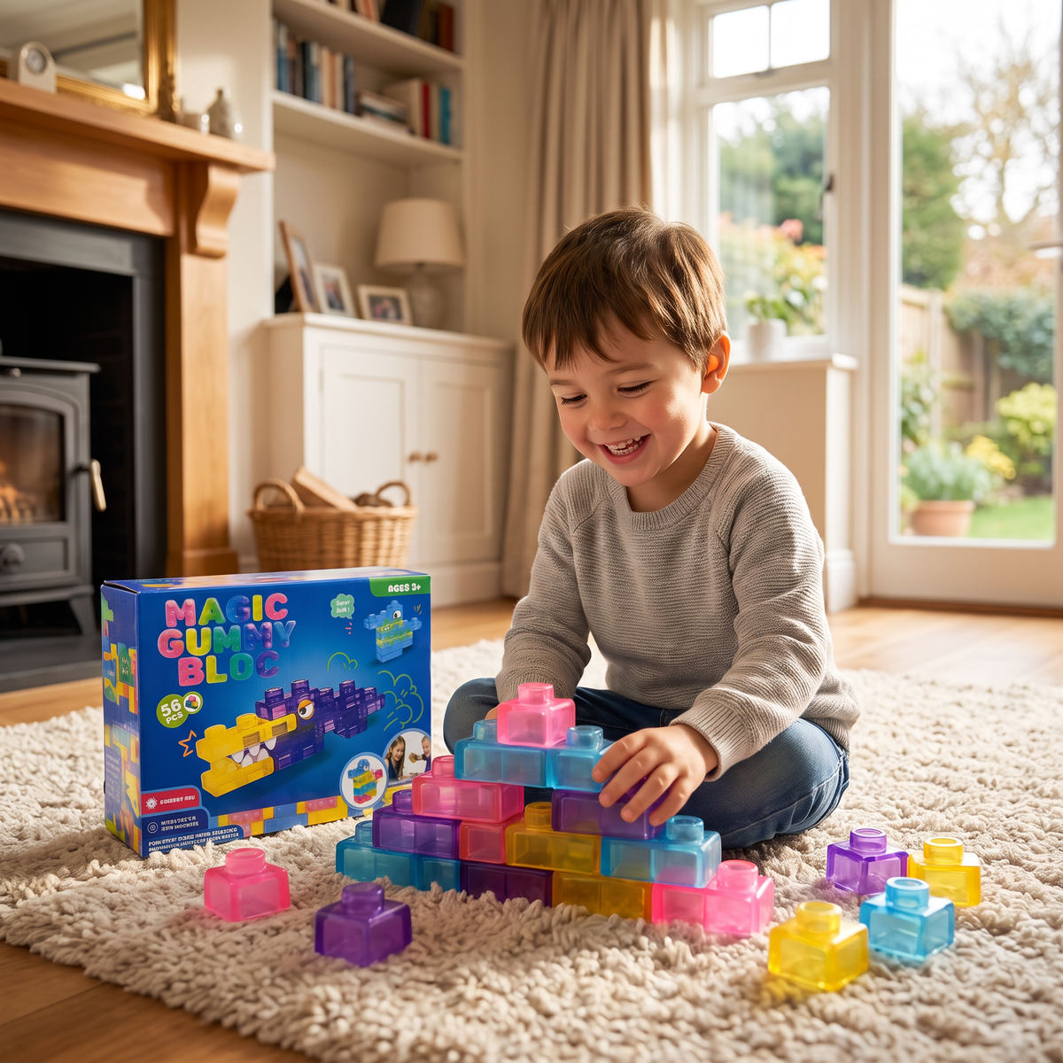 Safe & Soft Squishy Jelly Building Blocks for Kids
