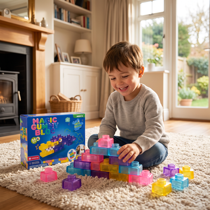 Safe & Soft Squishy Jelly Building Blocks for Kids