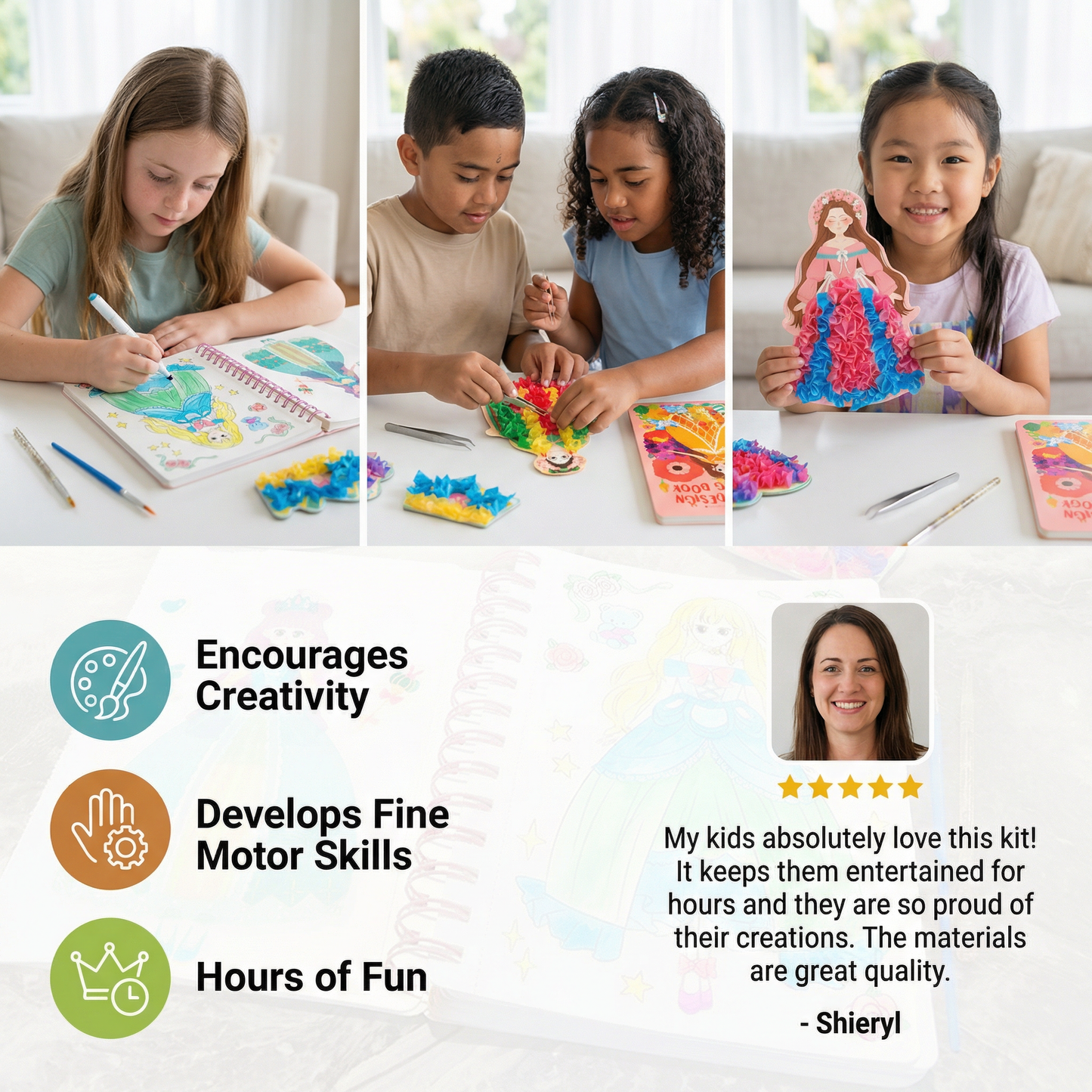 Princess Coloring and Craft Book