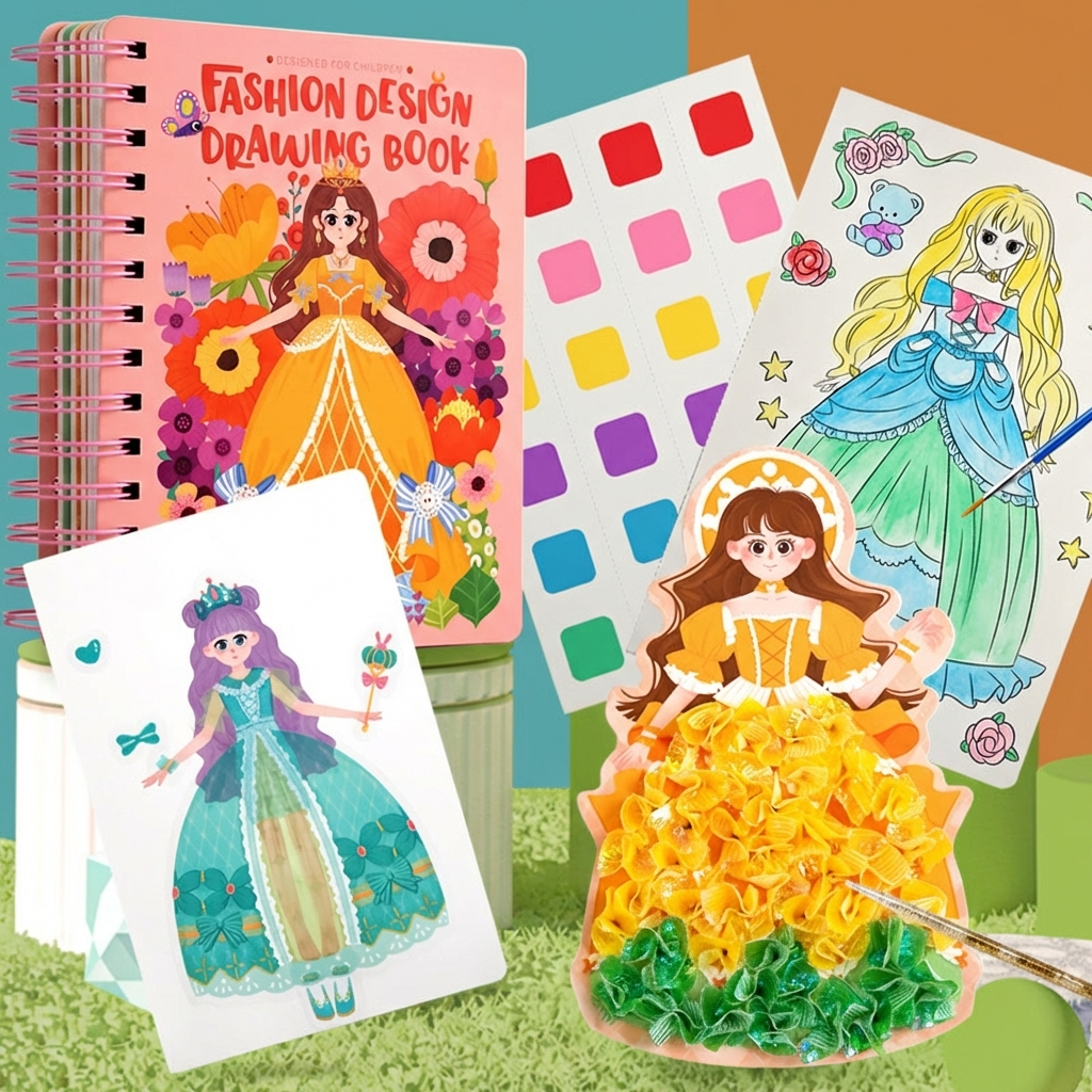 Princess Coloring and Craft Book