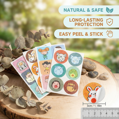 Natural Mosquito Repellent Stickers for Children and Babies (100 Pieces)