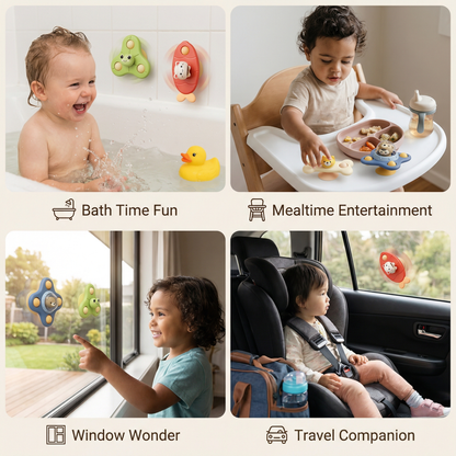 Montessori Suction Cup Spinner – Spinning Learning Toy