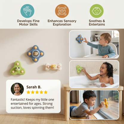 Montessori Suction Cup Spinner – Spinning Learning Toy