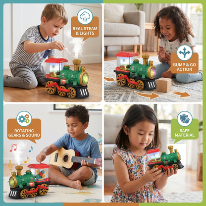 Smart Kids Steam Train with Real Steam