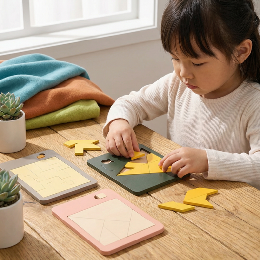 Wooden Tangram Puzzle Game