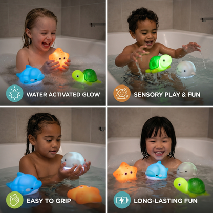 Glow-in-the-Dark Bath Animals