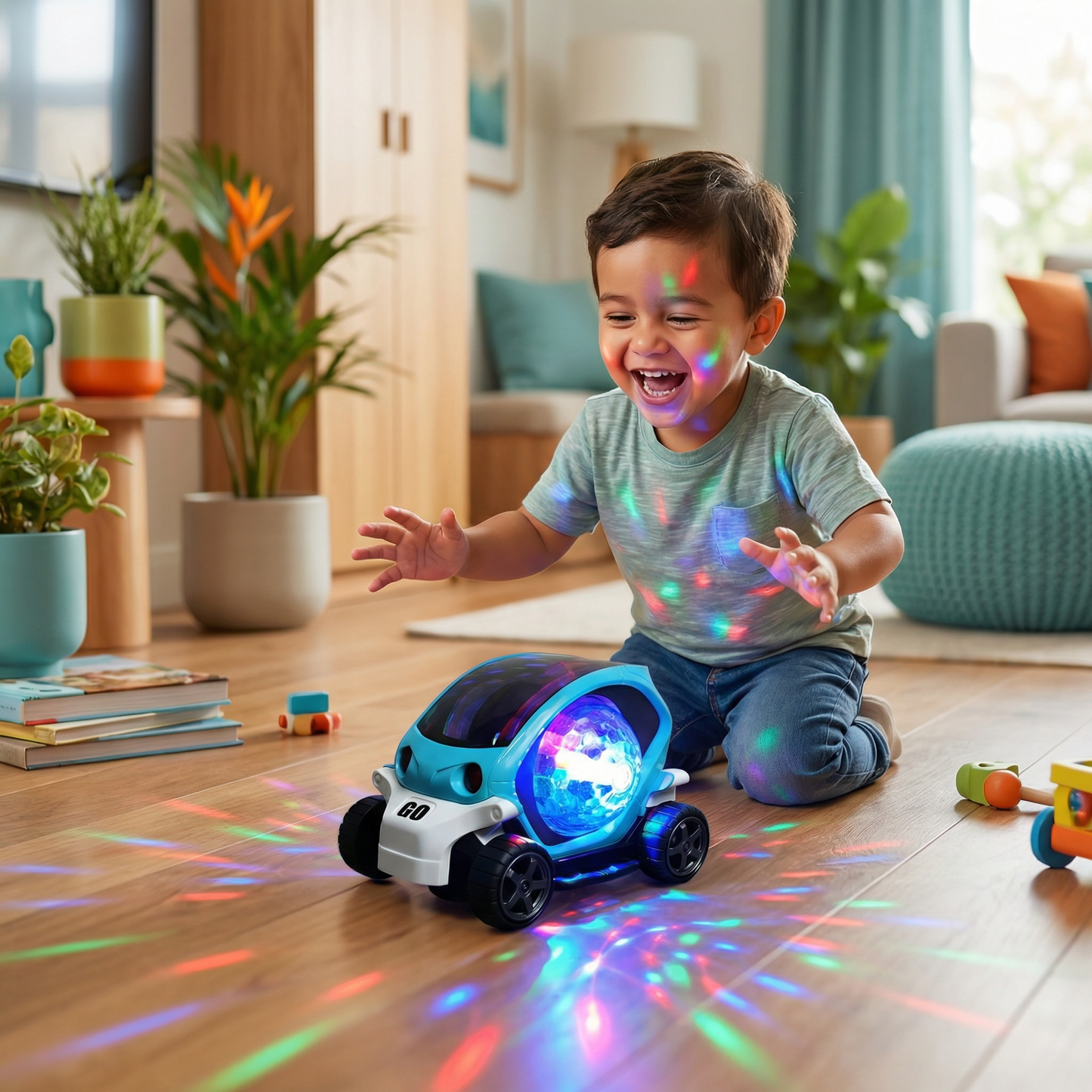 Glowing 360° Music Stunt Car