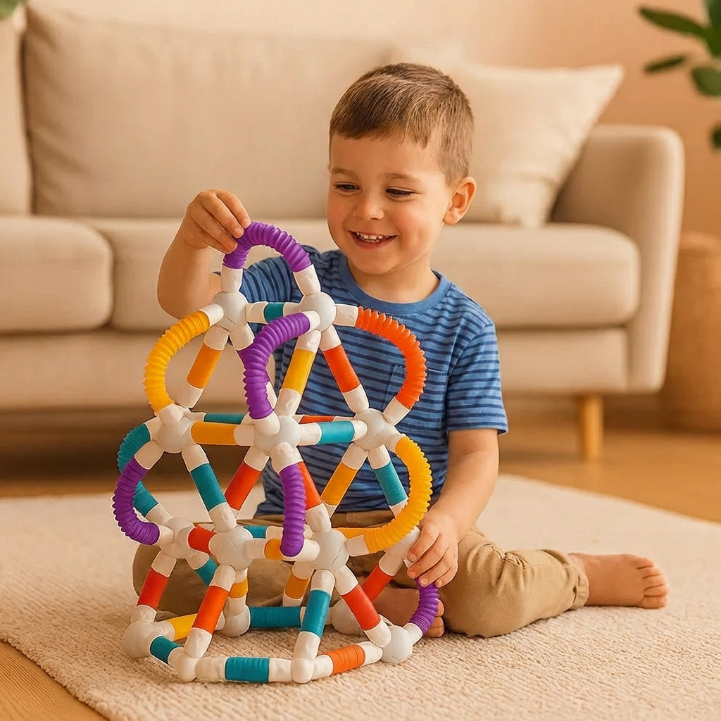 Montessori Moldable Magnetic Building Blocks