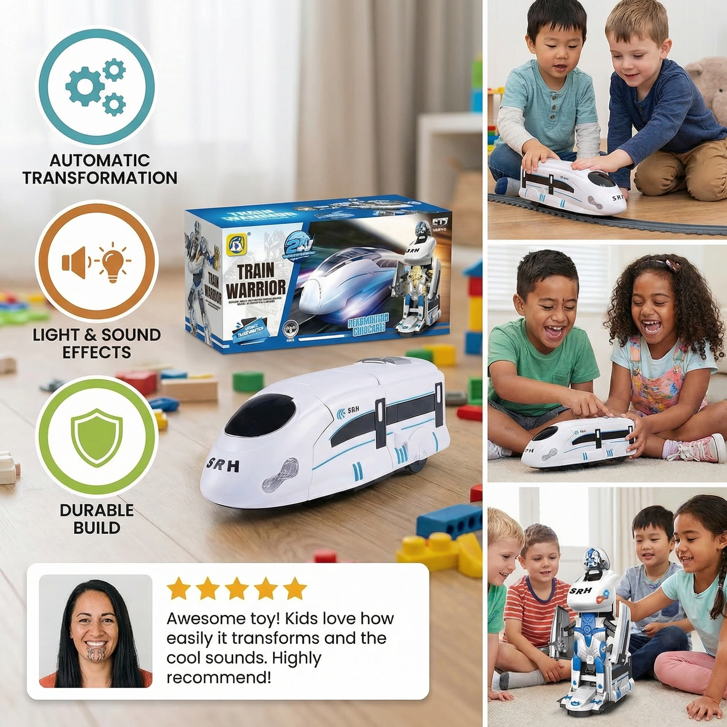 Transforming Robot Train Toy