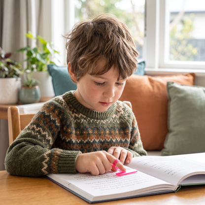 Kids’ Finger Reading Tracker – Translucent Reading Guide