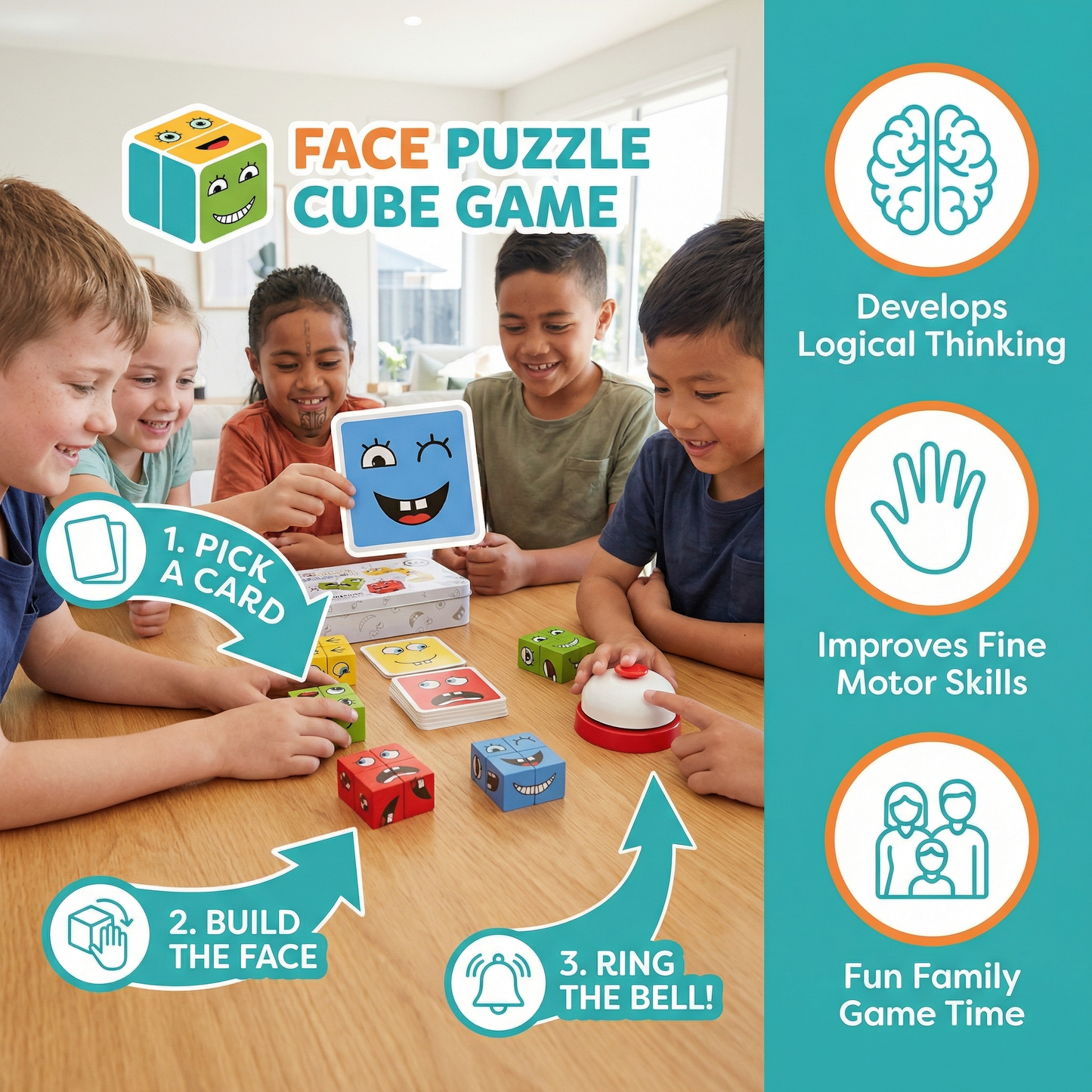 Face Puzzle Cube Game