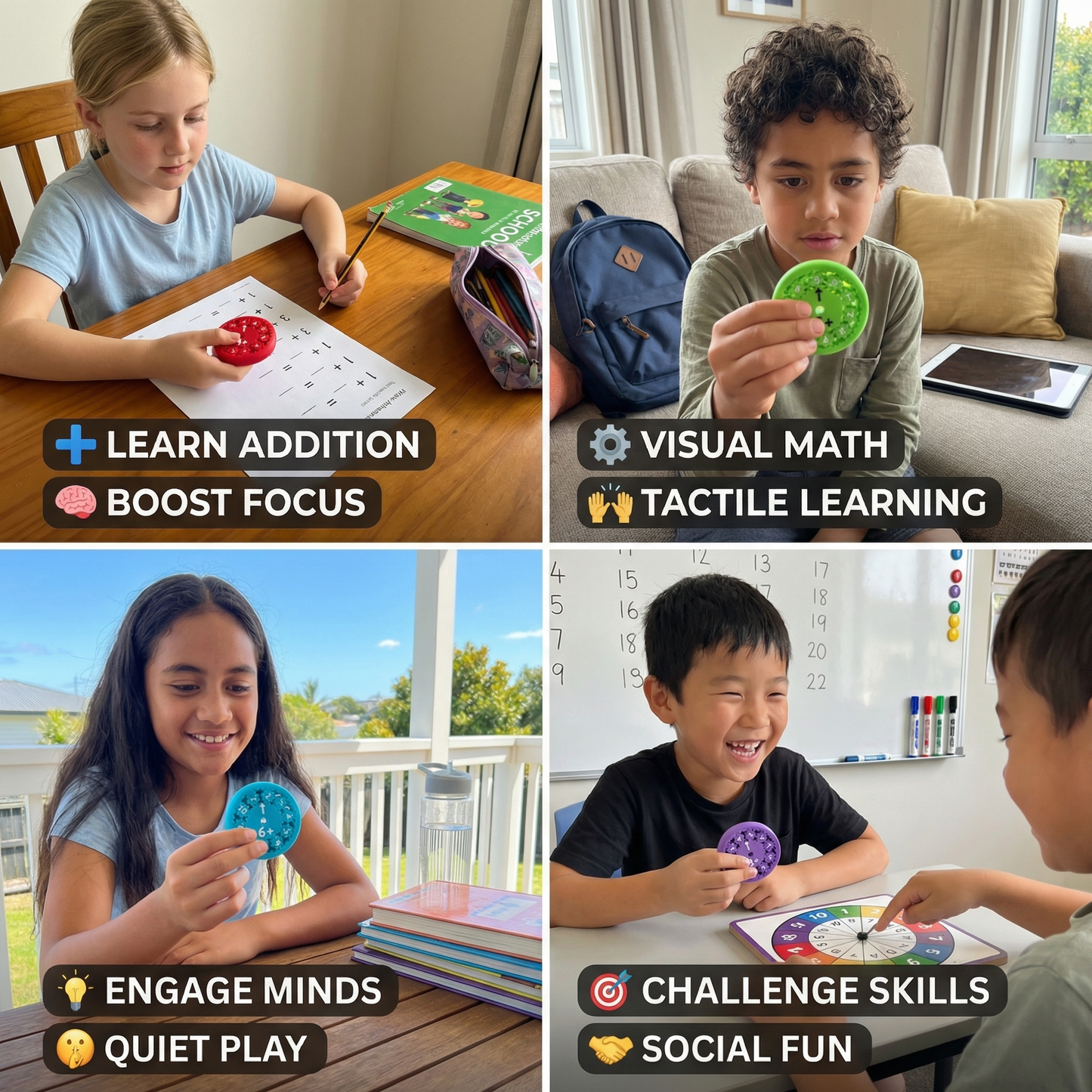 Mathematics Learning Game Fidget Spinner