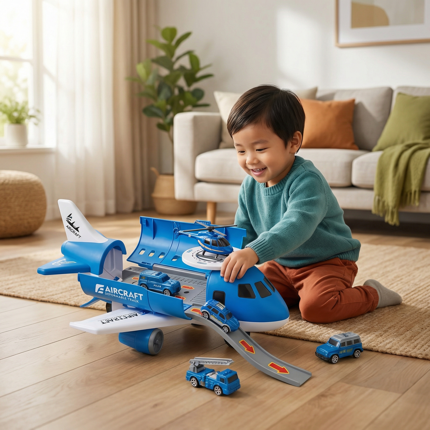 Airplane and Vehicle Play Set