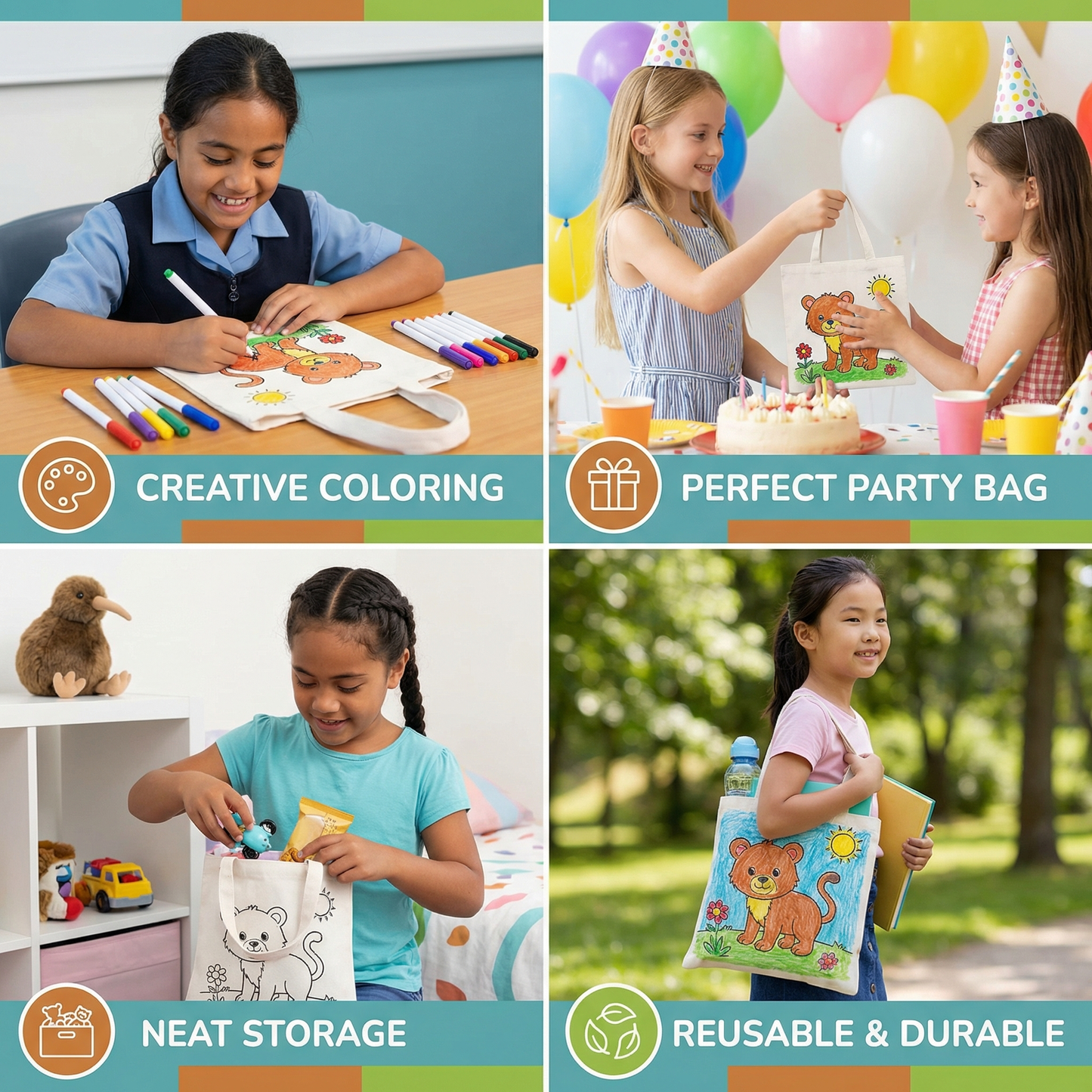 Children’s Craft and Painting Bag Set with Markers