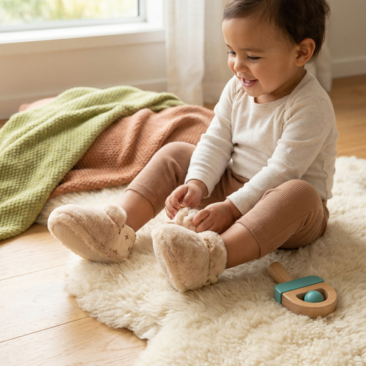 Fluffy Baby Sock Shoes