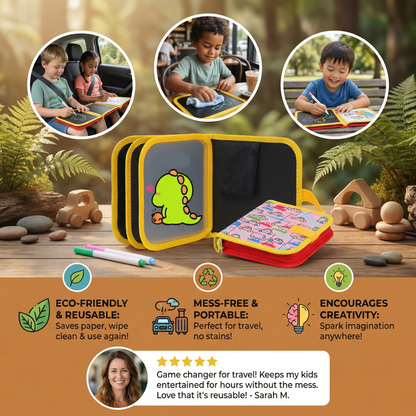 Portable Reusable Coloring Book for Children