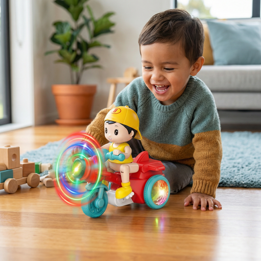 Glowing Musical Kids Stunt Roller Toy