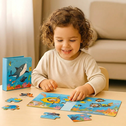 Magnetic Montessori Puzzle Book
