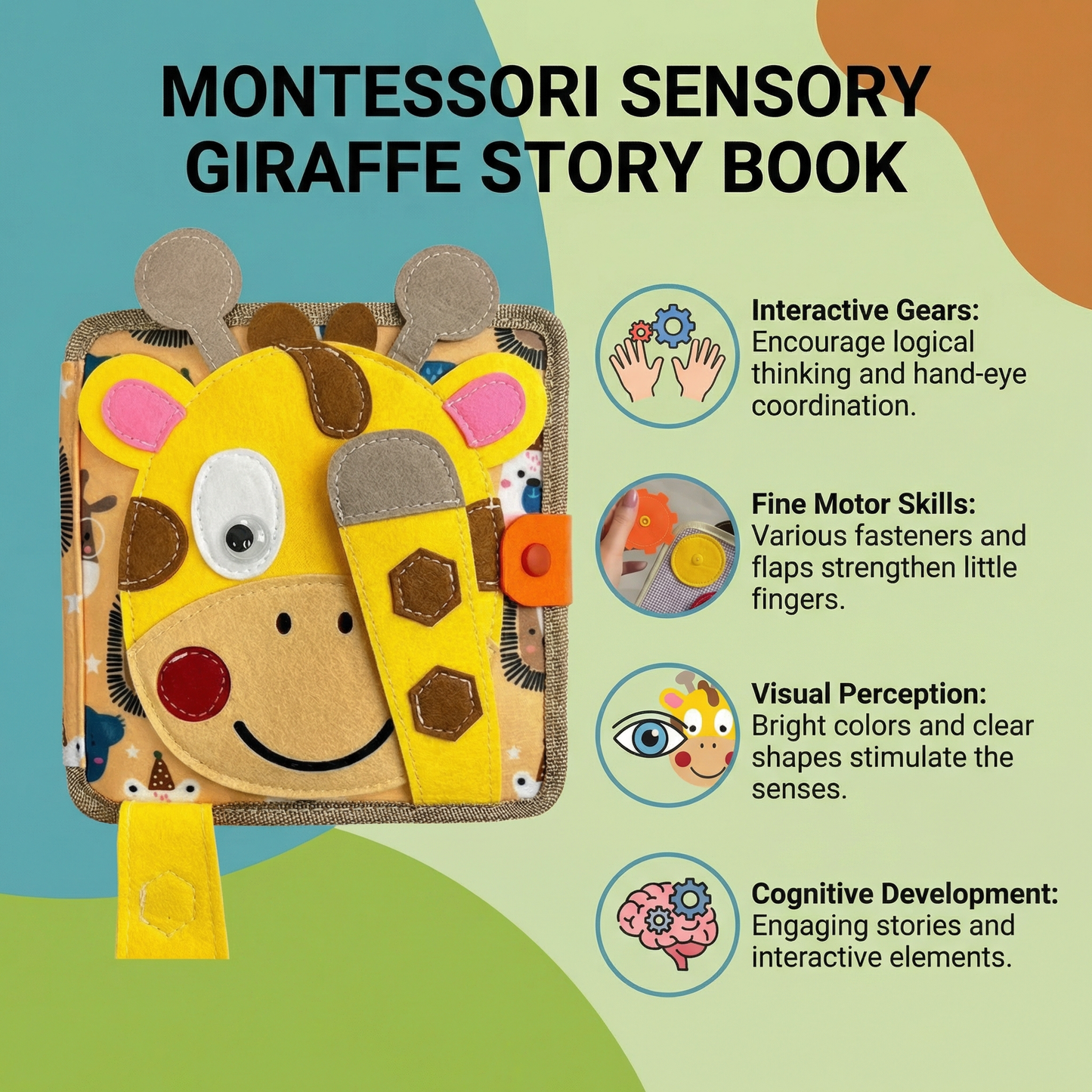 Montessori Sensory Giraffe Story Book