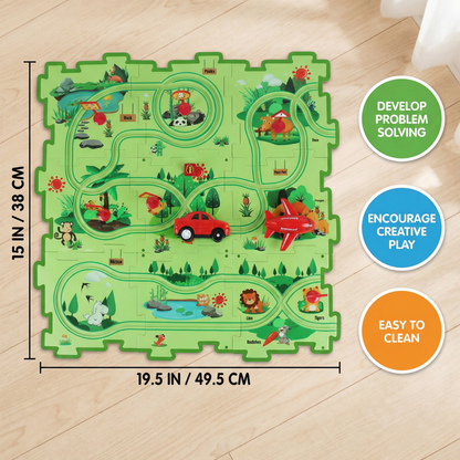 Puzzle Track Block Race