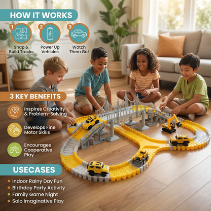 Adventure Race Track with Slot Cars