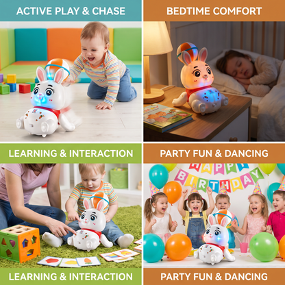 Interactive Dancing Rabbit Toy – Lights, Music & Fun Movement