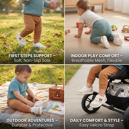 Breathable Baby & Toddler First Walking Shoes – Soft Sole & Non-Slip