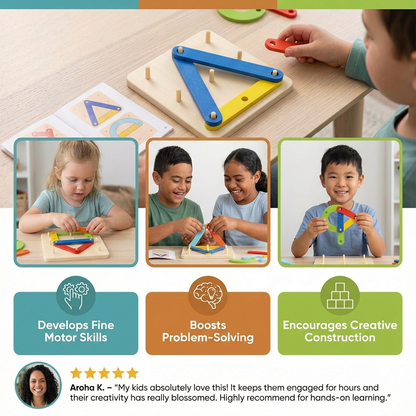 Creative Letters, Numbers, and Shapes Learning Board