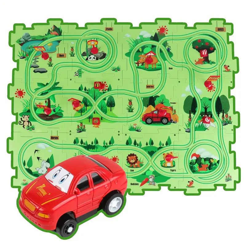 Puzzle Track Block Race